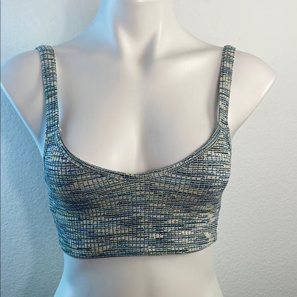 Nasty Gal Ribbed Space Dye Cami Top blue green L - Picture 1 of 7